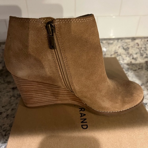 Lucky Brand Suede Wedge Booties - Picture 6 of 10